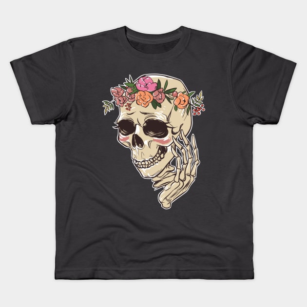 Spooky Beauty Kids T-Shirt by Avai